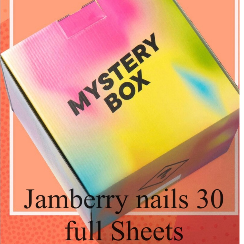 Jamberry Nails Mystery Box 30 Full Sheets W/Gift